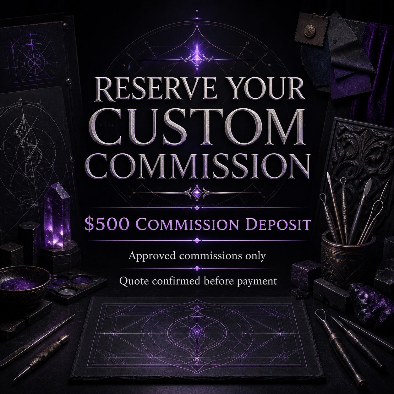 Reserve your WildSoul Studio custom commission with a $500 deposit